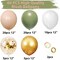 64 PCS Artificial Eucalyptus Leaves Stems Sage Green Blush Balloons, 12 Inch Sage Green Blush Nude Balloons with Artificial Eucalyptus for Baby Bridal Shower Birthday Safari Party Decoration